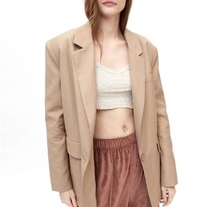 NWT Lioness | Oversized Taupe One Button Blazer